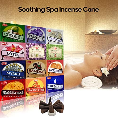 HEM Assorted Incense Cones – Pack of 12 Scents (10 Cones Each, 120 Total) – Natural Aromatherapy Fragrance for Meditation, Relaxation, Yoga, and Home Use - Image 3