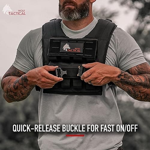 WOLF TACTICAL Weighted Training Vest - Strength Training Weight Vest for Men - Image 6