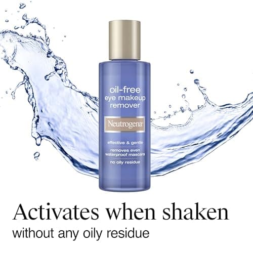 Neutrogena Gentle Oil-Free Eye Makeup Remover & Cleanser for Sensitive Eyes, Non-Greasy Makeup Remover, Waterproof Mascara Remover, Dermatologist & Ophthalmologist Tested, 8 fl. oz - Image 6