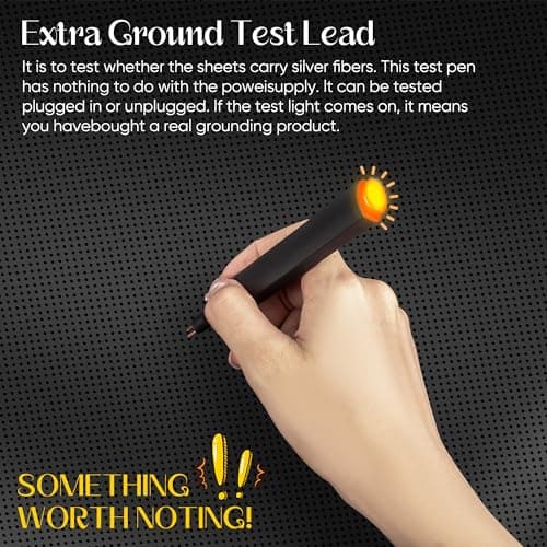 Grounding Mat for Bed, Enjoy The Grounding Effect Indoors, for Better Sleep, Pain and Stress Relief, Grounding Mat Set Comes with Grounding Cord, 27''×78'' - Image 5