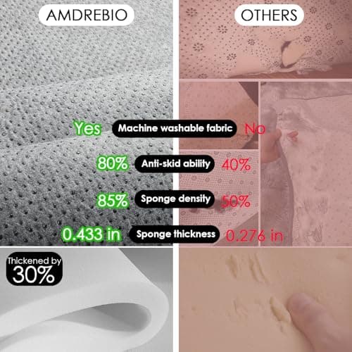 Amdrebio Light Pink Round Rug 4Ft for Girls Bedroom, Fluffy Circle Area Rugs for Kids Room Decor Aesthetic, Cute Shag Fuzzy Carpet for Nursery, Preppy Dorm, Classroom, Playroom, Teen, Baby, Washable - Image 8