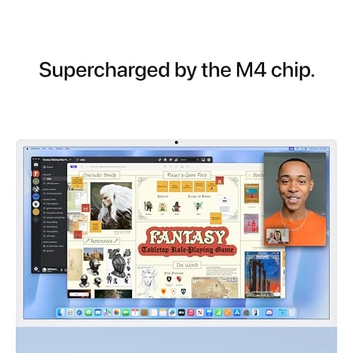 Apple 2024 iMac All-in-One Desktop Computer with M4 chip with 8-core CPU and 8-core GPU: Built for Apple Intelligence, 24-inch Retina Display, 16GB Unified Memory, 256GB SSD Storage; Blue - Image 4