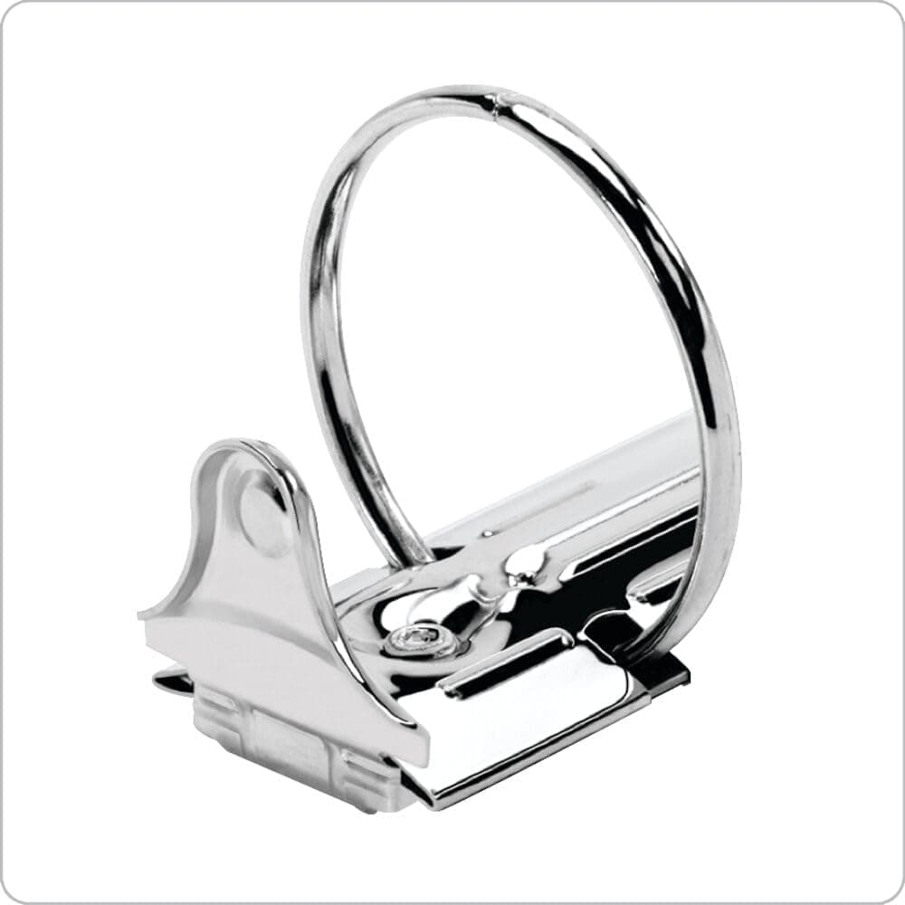 Cardinal Economy 3-Ring Binders, 1", Round Rings, Holds 225 Sheets, ClearVue Presentation View, Non-Stick, White, Carton of 12 (90621) White 1 Inch Binders - Image 4