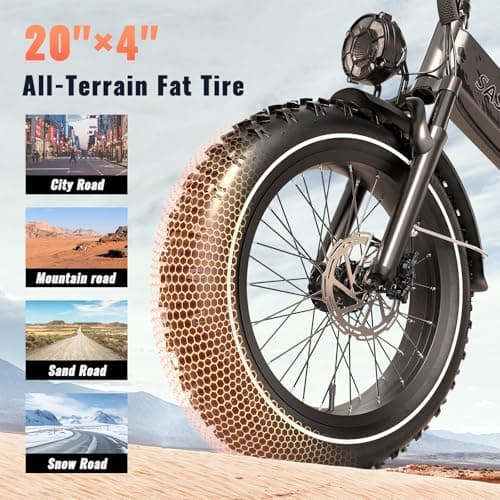 SASIKEIBIKE Fat tire Electric Bike 52V 20ah - Image 6