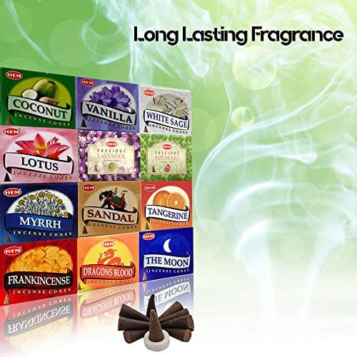 HEM Assorted Incense Cones – Pack of 12 Scents (10 Cones Each, 120 Total) – Natural Aromatherapy Fragrance for Meditation, Relaxation, Yoga, and Home Use - Image 5