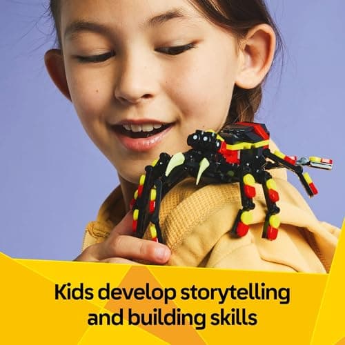 LEGO Creator 3 in 1 Wild Animals Surprising Spider Toy - Building Toy with 3 Build Options, Spider, Scorpion, or Snake - Animal Figures for Kids, Boys & Girls, Ages 7+ - Gift Idea for Birthday - 31159 - Image 5