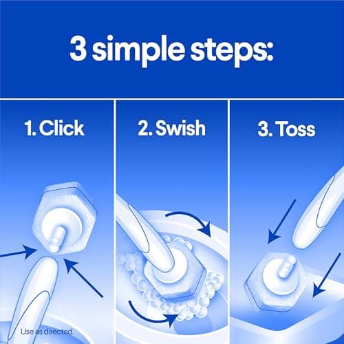 CLOROX ToiletWand Toilet Bowl Cleaner- Toilet Brush, Storage Caddy and 16 Disinfecting Refill Heads - Image 4