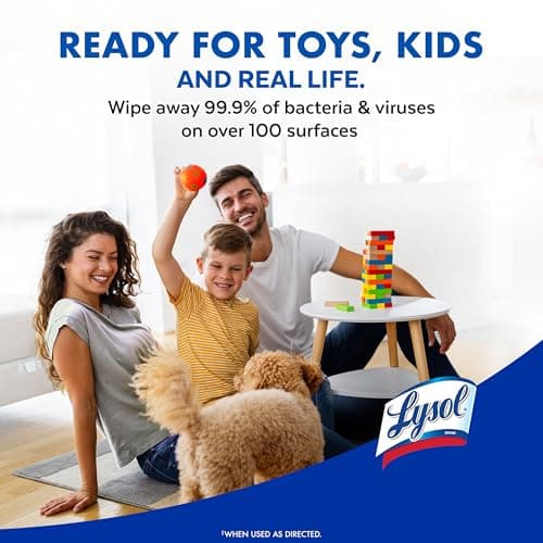 Lysol Disinfecting Wipes Bundle, Home Apartment Dorm Room Essentials and Cleaning Supplies, All Purpose Cleaner, Multi-surface Cleaning Wipes, Multi-Scent Sanitizing Wipes Bundle, 80 Count (4pk) - Image 10
