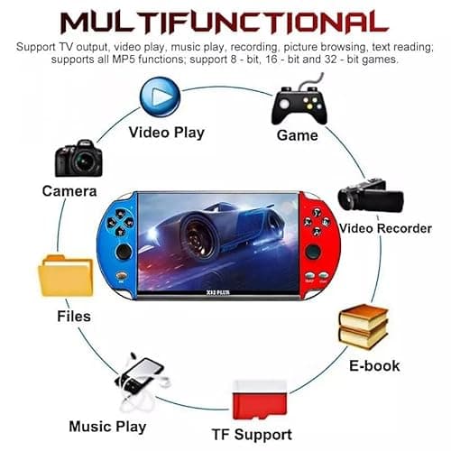 TCDSTAR Original factory 16GB Retro Handheld Games Player x 12 plus 10000games Portab 7 Inch e-book MP5 Video Game Consoles Birthday Gift for kids Adults - Image 3