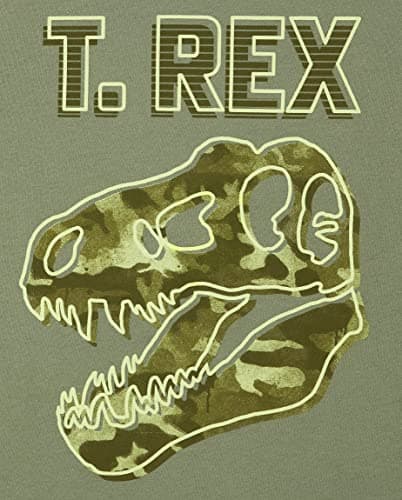 The Children's Place Boys' Short Sleeve Graphic T-Shirt 3-Pack, T-REX VS. Triceratops/T.REX/Dino, Medium (7/8) - Image 3