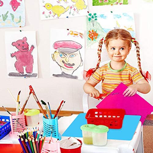 3 Pack Silicone mat Large Silicone Sheets for Crafts, Liquid, Resin Jewelry Casting Molds Mat, Silicone Placemat 15.7” x 11.8” (Blue & Rose Red & Green) - Image 7