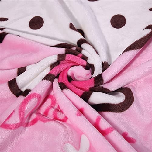 Throw Blanket 55'' x 40'' Kids Super Soft Warm, Couch Chair, Living Room (Pink) - Image 4
