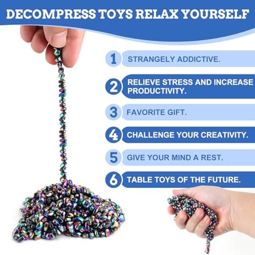 550pcs Ferrite Putty, Fidget Toys, Fidget Toys Adults, Desk Fidgets Toys for Office Stress/Anxiety Relief ,Adults Gifts - Image 7