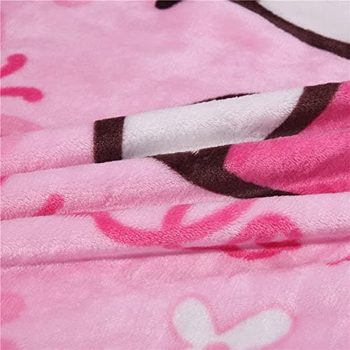 Throw Blanket 55'' x 40'' Kids Super Soft Warm, Couch Chair, Living Room (Pink) - Image 2