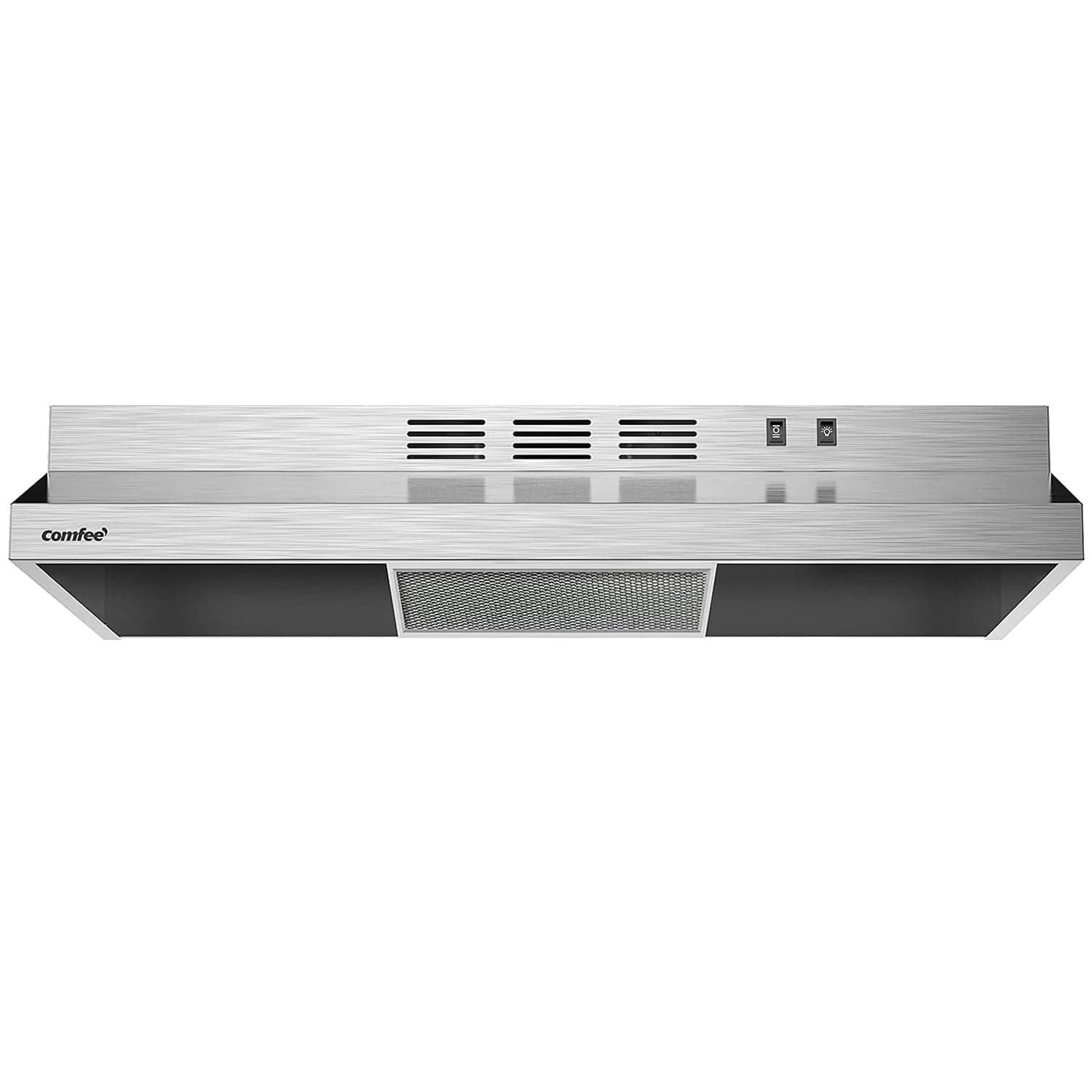 Comfee CVU30W2AST Máy Hút Mùi 30 Inch Ducted Ductless Bằng Thép Không Gỉ Bền Bỉ Cho Bếp Dưới Tủ Với 2 Tốc Độ