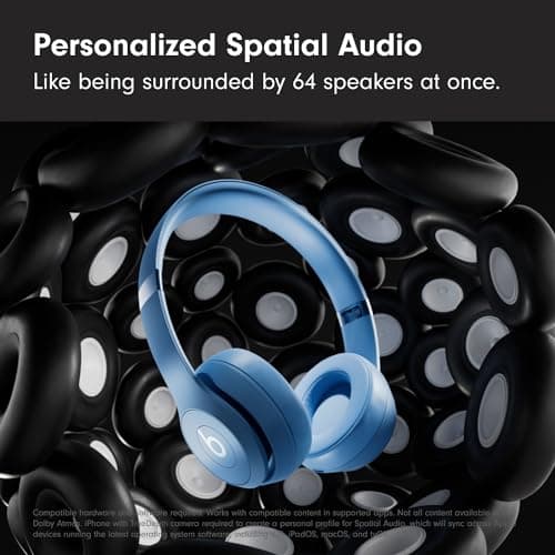 Beats Solo 4 - Wireless Bluetooth On-Ear Headphones, Apple & Android Compatible, Up to 50 Hours of Battery Life - Slate Blue - Image 3