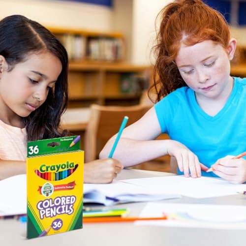 Crayola Colored Pencils (36ct), Kids Pencil Set, Back to School Essentials, Must Have Classroom Supplies for Kids, Pre-Sharpened Coloring Book Pencils, 3+ - Image 6