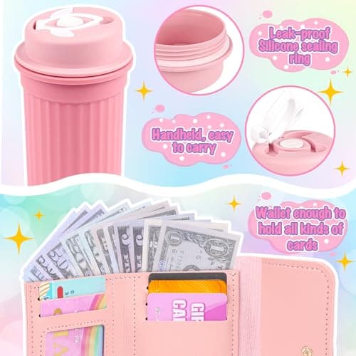 Oisacirg Play Purse for Little Girls, 32PCS Toddler Purse with Pretend Makeup for Kids, Princess Toys Includes Handbag, Phone, Wristwatch, Silk Scarf Kids Toy Purse Birthday Gift for Girls 3 4 5 6 + - Image 4