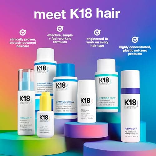 K18 Mini Leave-In Molecular Hair Mask, Repairs Dry or Damaged Hair, Reverse Hair Damage from Bleach, Color, Chemical Services & Heat - Image 9