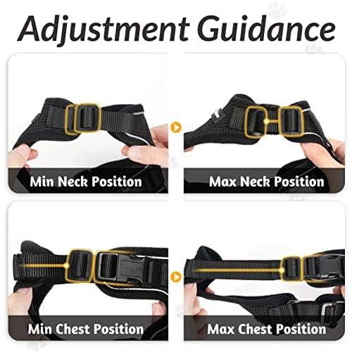 rabbitgoo Cat Harness and Leash for Walking, Escape Proof Soft Adjustable Vest Harnesses for Cats, Easy Control Breathable Reflective Strips Jacket, Black, XS - Image 7