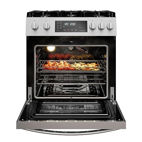 Kenmore Front Control Gas Range Oven with 5 Cooktop Burners, True Convection, Steam and Self Clean, Freestanding Stainless Steel Stove and Oven, 4.8 cu. ft. Capacity - Image 6