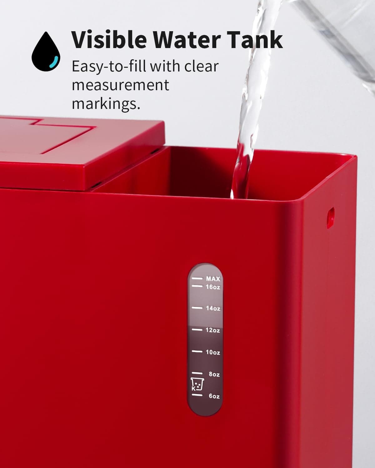 Hot & Iced Coffee Maker, K Cup Coffee Maker Compatible with Ground Coffee, Single-Serve Brewer with Bold Setting, Reusable Filter, Travel Mug Friendly, Compact & Quick Brew, Red - Image 6