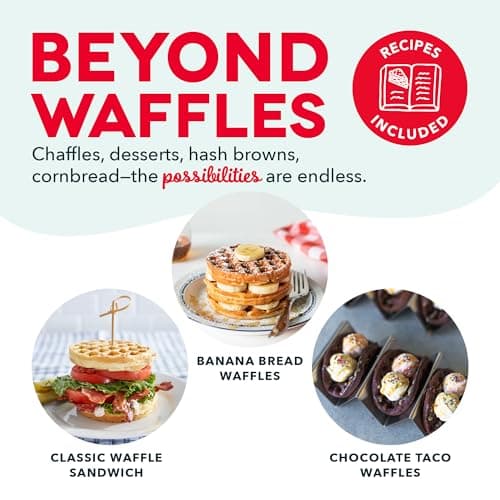 DASH Mini Waffle Maker - 4” Waffle Mold, Nonstick Waffle Iron with Quick Heat-Up, PTFE Nonstick Surface - Perfect Mini Waffle Maker for Kids and Families, Just Add Batter (Aqua) - Image 5