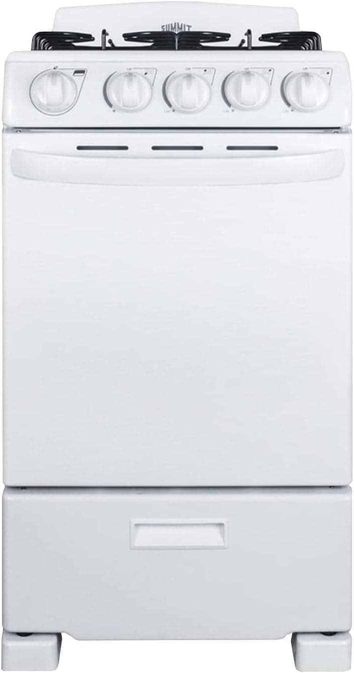 Summit 20” Inch Wide Gas Range, 4 Sealed Burners, 2.3 cu.ft. Oven (ADA Compliant) - RG200WS (White) - Image 6