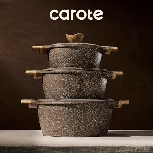 CAROTE 26PCS Pots and Pans Set Non Stick, Cookware Set Pots and Pans Induction Cook Ware, Nonstick Kitchen Cooking, PFOA Free - Image 8