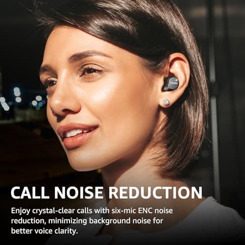 TOZO Hybrid Active Noise Cancelling Wireless Earbuds, 6 Mics ENC Clear Call, IPX8 Waterproof, in Ear Bluetooth 5.3 Headphones Stereo Bass Ear Buds 59H Playtime with LED Display 32 EQs via APP - Image 4