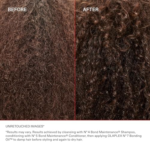 Olaplex No. 7 Bonding Oil, Concentrated High Shine Oil, Heat Protectant, Visibly Smooths & Softens Hair, Added Color Vibrancy, Up to 72 Hour Frizz Control, For All Hair Types, 1 fl oz - Image 7