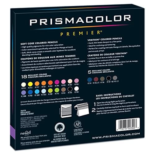 Prismacolor Premier Colored Pencils, Manga Colors, Adult Coloring, 23 Pack - Image 7