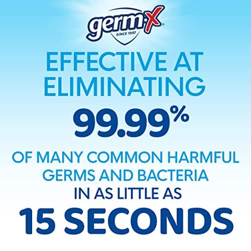 Germ-X Advanced Hand Sanitizer, Non-Drying Moisturizing Clear Gel, Instant and No Rinse Formula, Large Family Size Pump Bottle, Back to School Supplies, 34 Fl Oz (1 Liter) - Image 4