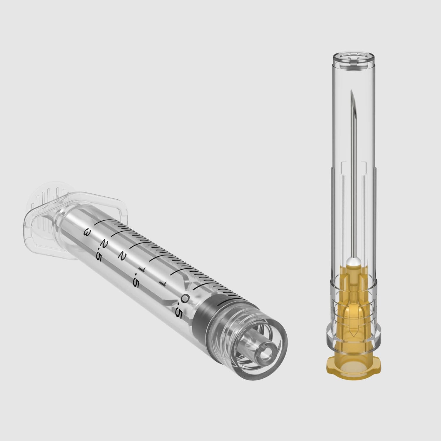 25 Gauge 1 inch Needle with Syringe(30 Pack) , 3ml Luer Lock Disposable Syringes with Needle ,Individually Wrapped 3ml 25G /1inch - Image 5