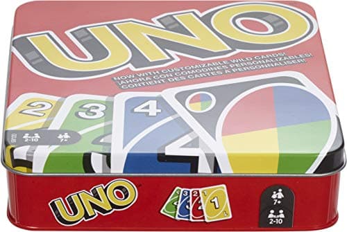 Mattel Games UNO Card Game in a Collectible Storage Tin for Kids, Adults, Families, Parties & Travel, 2 to 10 Players (Amazon Exclusive) (Amazon Exclusive) - Image 7
