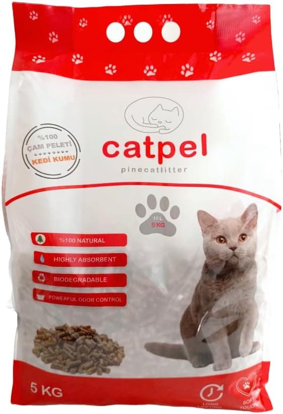 Premium Pine Pellets Cat Litter, 100% All Natural Pellet Kitty Litter, Non Clumping Non Tracking Low Dust Litter Meant for Use with Sifting Litter Box (11 lb) - Image 2