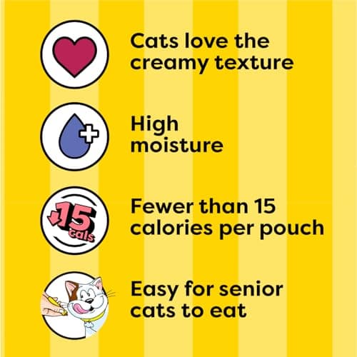 Temptations Creamy Puree Variety Pack of Squeezable Cat Treats, 0.42 oz. Tubes, 24 Count - Image 3