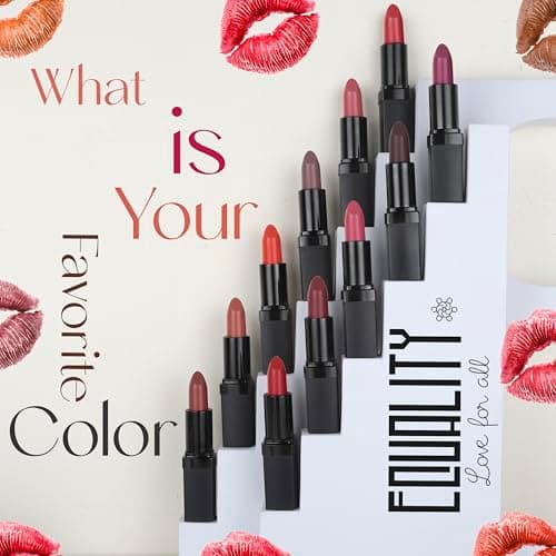 EQUALITY Xtreme Matte Lipstick | Liquid Lipstick Full Coverage, Long‑Lasting Matte & Bold Pigmented Lipstick, Creamy Texture with Vitamin E & Antioxidants, Halal Certified | 4 g/0.14 oz - Wasted - Image 7