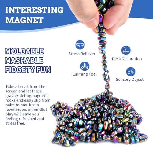 550pcs Ferrite Putty, Fidget Toys, Fidget Toys Adults, Desk Fidgets Toys for Office Stress/Anxiety Relief ,Adults Gifts - Image 2