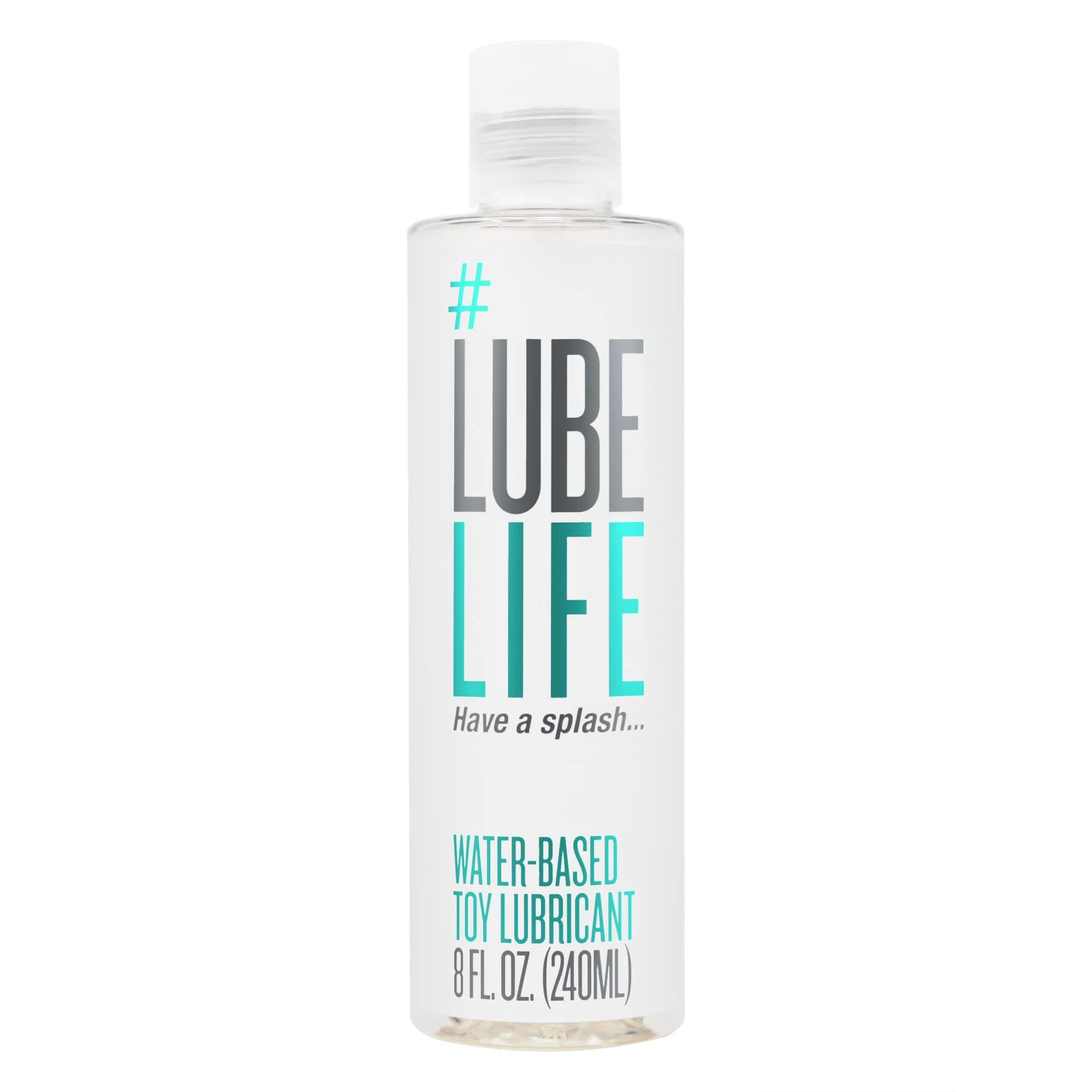 LubeLife Lubrifiant à base d'eau – Lubrifiant personnel sûr pour les jouets pour hommes, femmes et couples, taille de voyage, ne tache pas, nettoyage facile, 8 Fl Oz (Pack de 1)