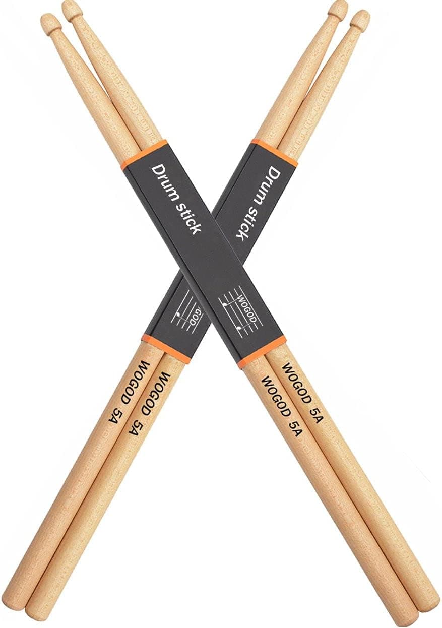 WOGOD 5A Drum Sticks Maple Drumsticks (Two pair) - Image 2