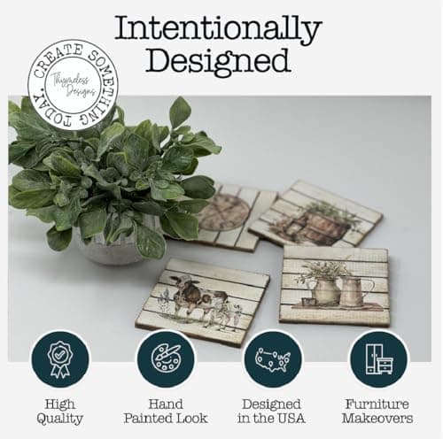Rub on Transfers for Crafts and Furniture | 3 Design Sheets 6”x 12” | Home Decor Transfers | Furniture and Craft Decals | by Thymeless Designs (Farmhouse) - Image 3
