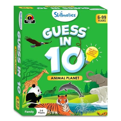 Skillmatics Guess in 10 Animal Planet, Card Game, Perfect for Boys, Girls, Kids, Teens, Adults Who Love Animals, Trivia Games, Travel Games, Gifts for Ages 6, 7, 8, 9, 10, and Up - Image 8