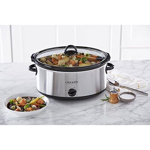 Crock-Pot 7 Quart Oval Manual Slow Cooker, Stainless Steel (SCV700-S-BR), Versatile Cookware for Large Families or Entertaining - Image 5