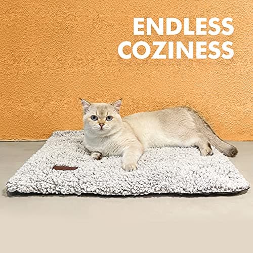 Self Warming Cat Bed Self Heating Cat Dog Mat 24 x 18 inch Extra Warm Thermal Pet Pad for Indoor Outdoor Pets with Removable Cover Non-Slip Bottom Washable Non Electric - Image 7