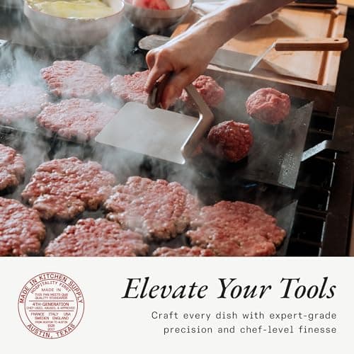 Made In Cookware - Carbon Steel Griddle + Grill Press - (Like Cast Iron, but Better) - Professional Cookware - Crafted in Sweden - Induction Compatible - Image 6