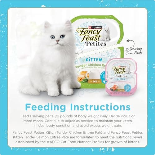 Fancy Feast Purina Petites Kitten Tender Pate Gourmet Wet Kitten Food Variety Pack - 12 ct. Tub - Image 9
