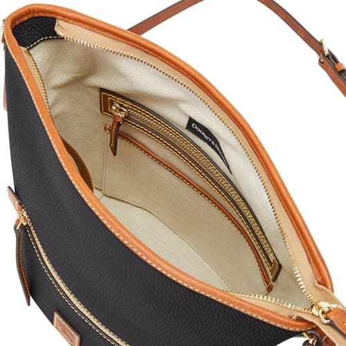 Dooney & Bourke Handbag, Pebble Grain Zip Sac Shoulder Bag - Black - Image 3