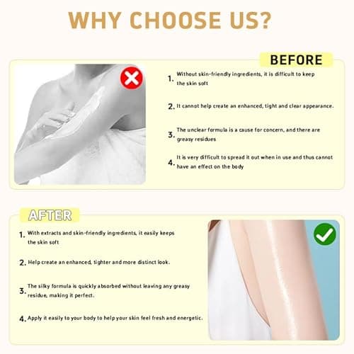 Champagne Lift Body Creme,lift firming body creme, with Luxe-Lift Firming Complex & Pink Pepperslim,Deep Hydration & Smoothing, Hydrates Dry Skin Arms & Legs (Vanilla) - Image 4