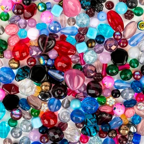 One Pound Assorted Glass Beads for Jewelry Making, DIY Lamp Work, Arts and Crafts, and Decorative Hobby Artistry, Colorful Crystal Assortment Bulk Mix, 4-18mm (Mixed Colors) (1) - Image 6